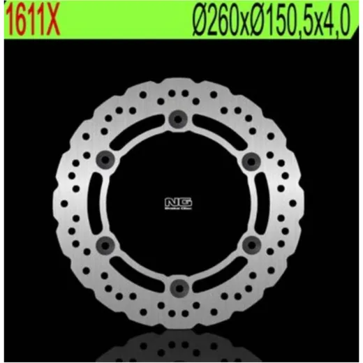 NG BRAKES Petal Bremsscheibe starr - 1611X für Kymco X-TOWN300