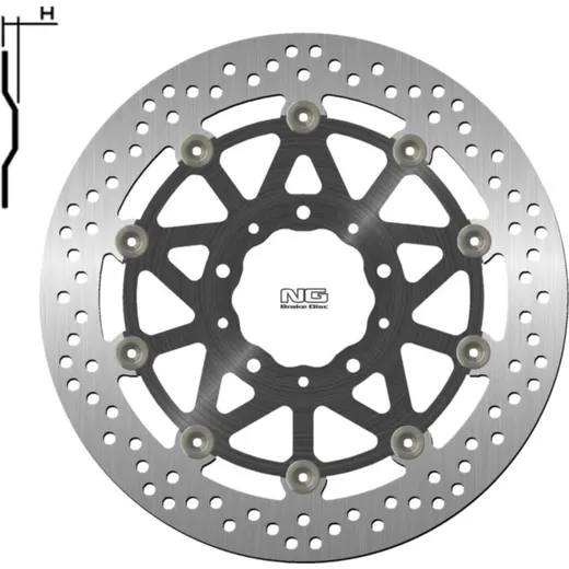 NG BRAKES Bremsscheibe schwimmend - 1633G für Kawasaki Z1000, ZZR1400