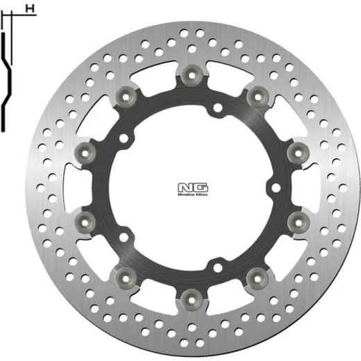 NG BRAKES Bremsscheibe schwimmend - 1786G für Yamaha FZ6600, FZ6600S2, MT-03