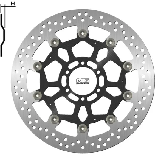 NG BRAKES Bremsscheibe schwimmend - 1790G