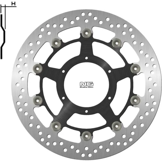 NG BRAKES Bremsscheibe schwimmend - 1808G für Honda CBR1000RR