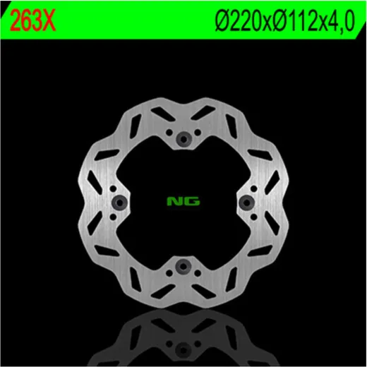 NG BRAKES Petal Bremsscheibe starr - 263X für Sherco 125SE-R, 250SEF-R, 250SEF-R