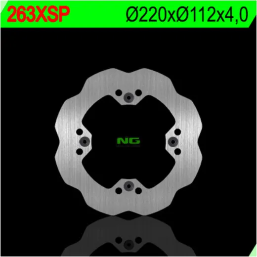 NG BRAKES Petal Bremsscheibe starr - 263XSP für Sherco 125SE-R, 250SEF-R, 250SEF-R