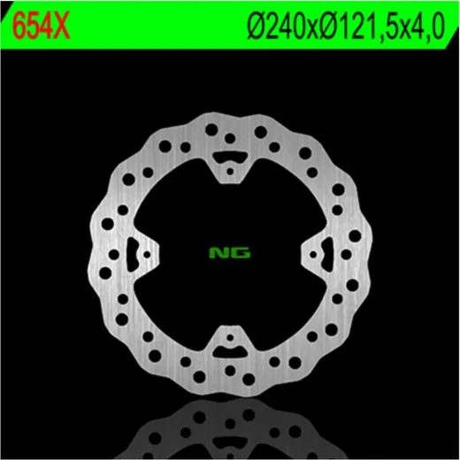 NG BRAKES Petal Bremsscheibe starr - 654X für Honda, Husqvarna, HM