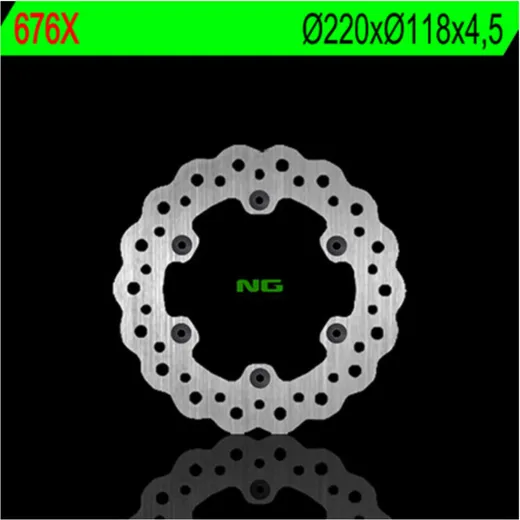NG BRAKES Petal Bremsscheibe starr - 676X für Suzuki DR-Z400, RM125, RM250