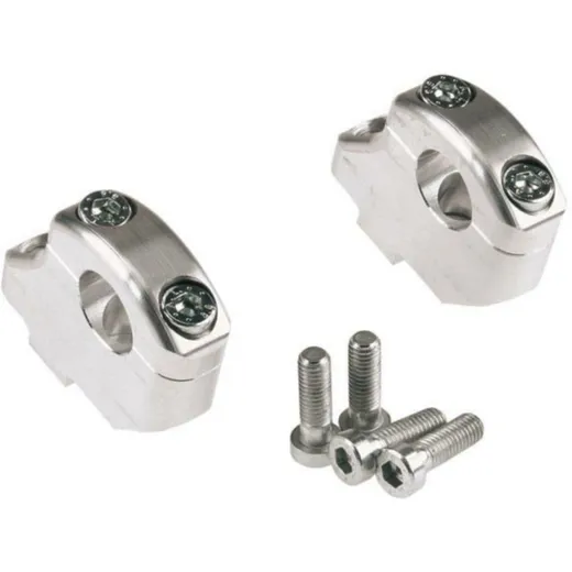 LSL Offset Mounts And Risers, Silver-Plate d 16/30mm , For Ducati With Handlebars Ø22mm