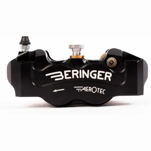 BERINGER Aerotec® Bremssattel radial links 4 Kolben Ø 32 mm Abstand 108 mm schwarz für KTM, Husqvarna, Suzuki