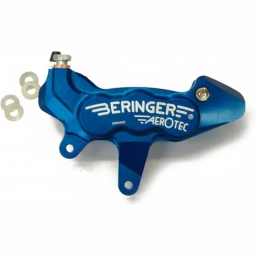 BERINGER Aerotec® Bremssattel axial links 6 Kolben Ø 27 mm blau für Kawasaki, Suzuki, Honda