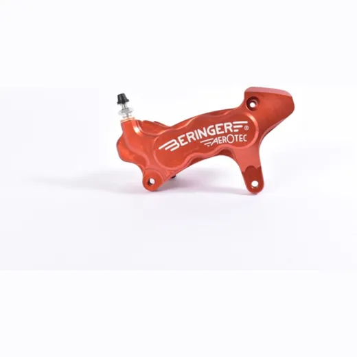 BERINGER Aerotec® Bremssattel axial links 6 Kolben Ø 27 mm rot für Kawasaki, Suzuki, Honda