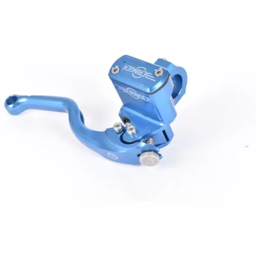 BERINGER Aerotec® Hauptbremszylinder radial Ø 20,5 mm Behälter integriert blau (Hebel Typ 2 - 14 cm) für Yamaha, Kawasaki, Ducati