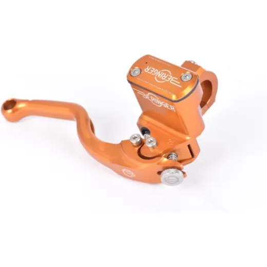 BERINGER Aerotec® Hauptbremszylinder radial Ø 20,5 mm Behälter integriert orangefarben (Hebel Typ 2 - 14 cm) für Yamaha BT1100BULLDOG, FJ1100, FJ1200 Kawasaki ER-6F, ER-6N, GPZ1100