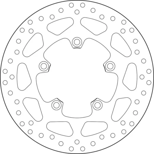 BREMBO Serie Oro Bremsscheibe starr - 68B407H5 für Triumph TIGER1200, TIGER1200EXPLORER, TROPHY1215SE
