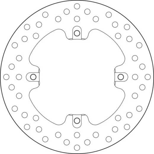 BREMBO Serie Oro Bremsscheibe starr - 68B407J2 für MV Agusta BRUTALE675, BRUTALE800, DRAGSTER800