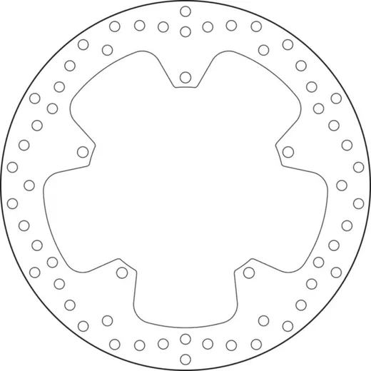 BREMBO Serie Oro Bremsscheibe starr - 68B407M9 für Yamaha YZF-R125
