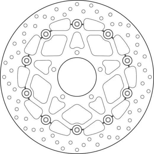 BREMBO Serie Oro Bremsscheibe schwimmend - 78B40893 für MV Agusta BRUTALE1078RR, BRUTALE675, BRUTALE800