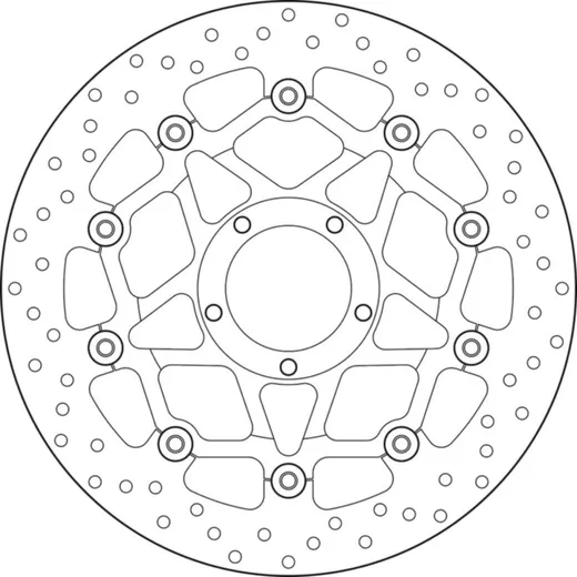 BREMBO Serie Oro Bremsscheibe schwimmend - 78B408A4 für Ducati 1200MONSTER, 1260MULTISTRADA, XDIAVEL