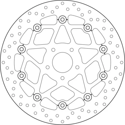 BREMBO Serie Oro Bremsscheibe schwimmend - 78B408B0 für KTM 690DUKE