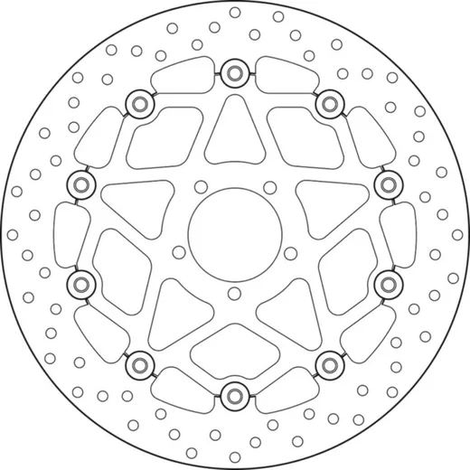 BREMBO Serie Oro Bremsscheibe schwimmend - 78B408B1 für KTM 1290SUPERDUKE, 1290SUPERDUKEGT