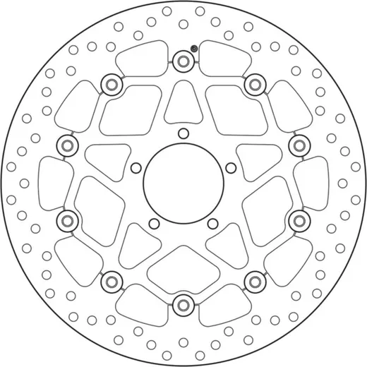 BREMBO Serie Oro Bremsscheibe schwimmend - 78B408B2 für Ducati SCRAMBLER800 Mash SCRAMBLER