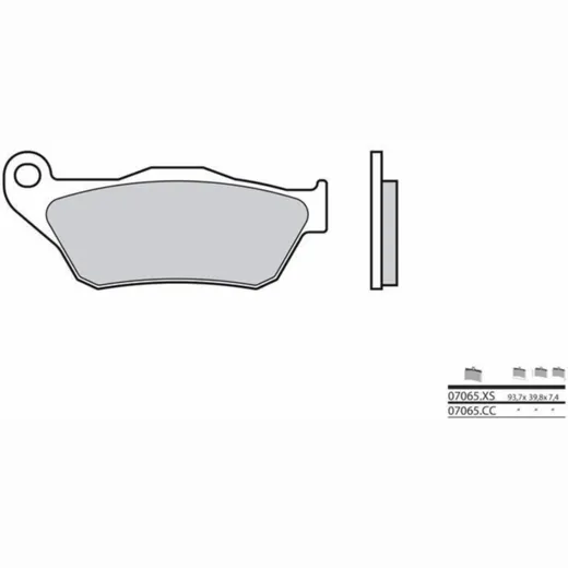BREMBO Scooter Sintermetall Bremsbeläge - 07065XS für Yamaha X-MAX125, X-MAX250 MBK SKYCRUISER125