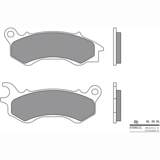 BREMBO Scooter Carbon Keramik Bremsbeläge - 07090CC für Honda, Kymco, Peugeot