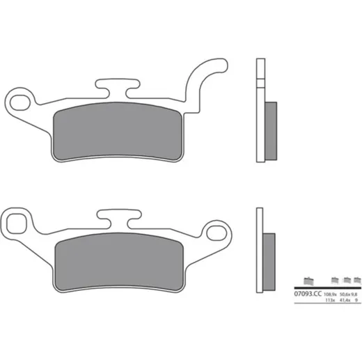 BREMBO Scooter Carbon Keramik Bremsbeläge - 07093CC für Yamaha XENTER125, XENTER150