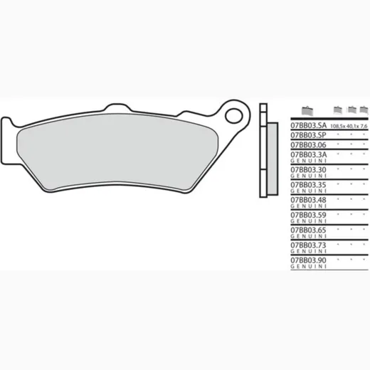 BREMBO Street Sintermetall Bremsbeläge - 07BB03LA für BMW, Honda, KTM