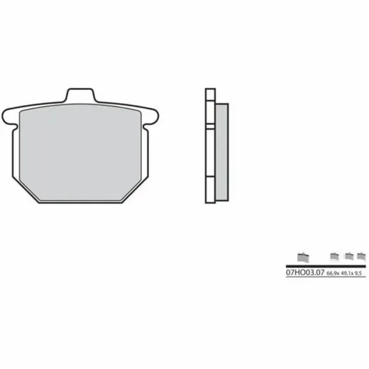 BREMBO Street Carbon Keramik Bremsbeläge - 07HO0307 für Honda CB400, CB750, CB900FBOLD'OR