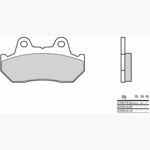 BREMBO Street Carbon Keramik Bremsbeläge - 07HO1010 für Honda CB1000C, CB1100, CB125