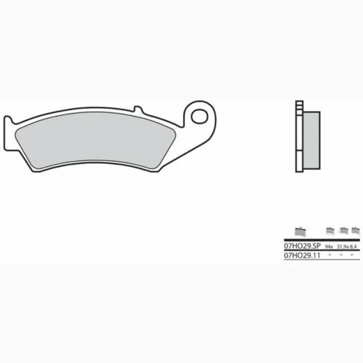 BREMBO Street Sintermetall Bremsbeläge - 07HO29SP für Honda RVF400, RVF750, VFR400R