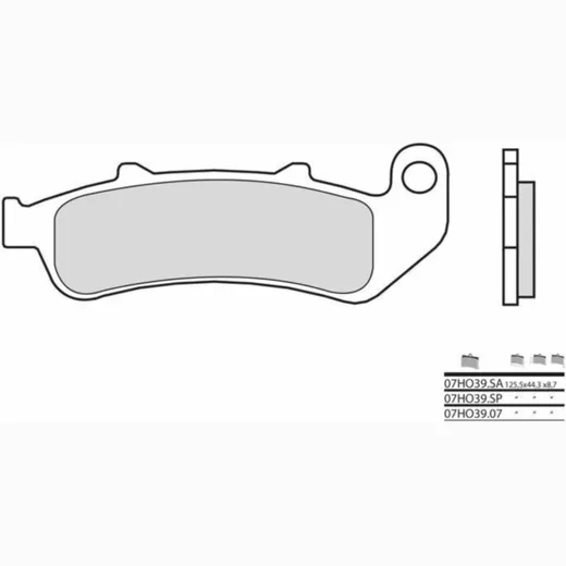 BREMBO Street Carbon Keramik Bremsbeläge - 07HO3907 für Honda CBR1000F