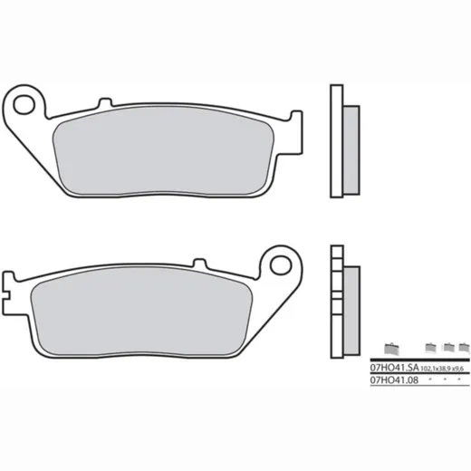 BREMBO Street Sintermetall Bremsbeläge - 07HO41LA für Honda CB500F, CB500X, CB650F