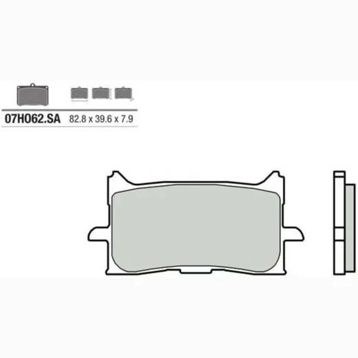 BREMBO Street Sintermetall Bremsbeläge - 07HO62SA für Honda CB300R, CB650R, CBR650R