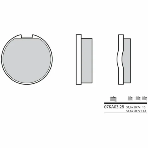 BREMBO Street Carbon Keramik Bremsbeläge - 07KA0328 für Kawasaki Z400