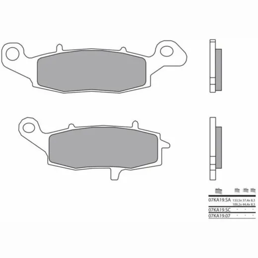 BREMBO Street Carbon Keramik Bremsbeläge - 07KA1907