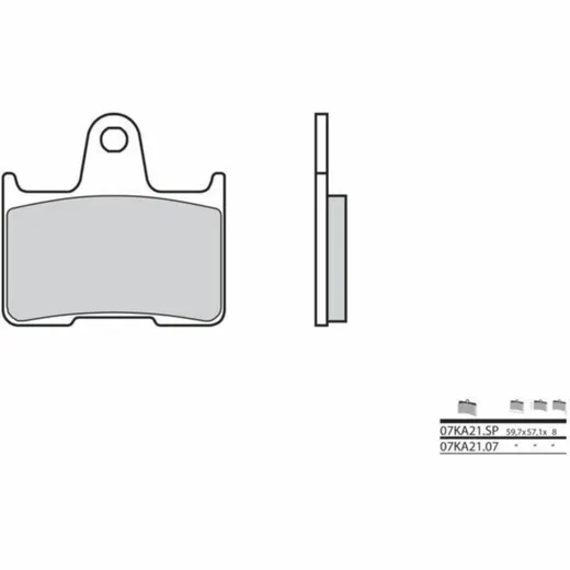 BREMBO Street Carbon Keramik Bremsbeläge - 07KA2107