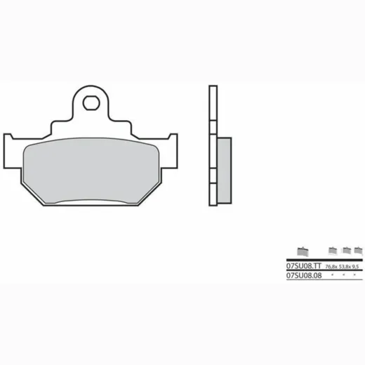 BREMBO Street Carbon Keramik Bremsbeläge - 07SU0808 für Suzuki DR600, RM250
