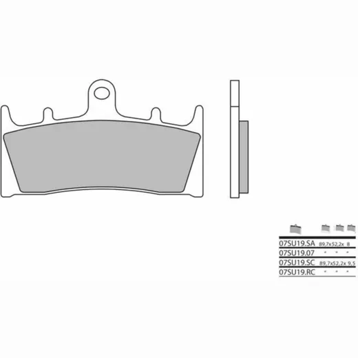 BREMBO Street Carbon Keramik Bremsbeläge - 07SU1907