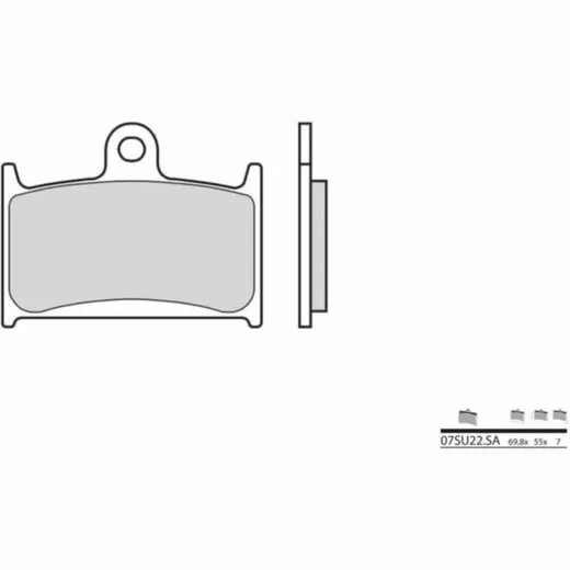 BREMBO Street Sintermetall Bremsbeläge - 07SU22SA für Suzuki GSF1200BANDIT, RF900
