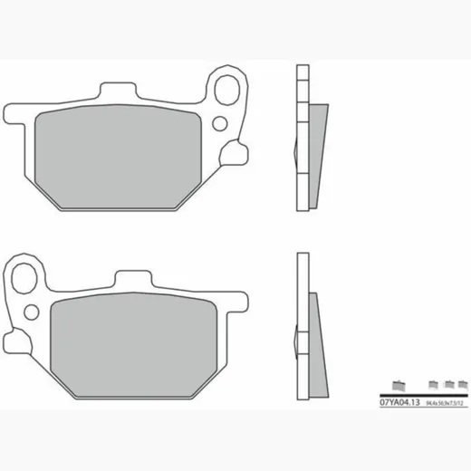 BREMBO Street Carbon Keramik Bremsbeläge - 07YA0413 für Yamaha RD250, RD400, XS250