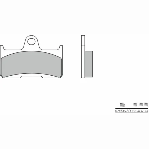 BREMBO Off-Road Sintermetall Bremsbeläge - 07YA45SD für Goes 520MAX, G520SSVUTX, G525