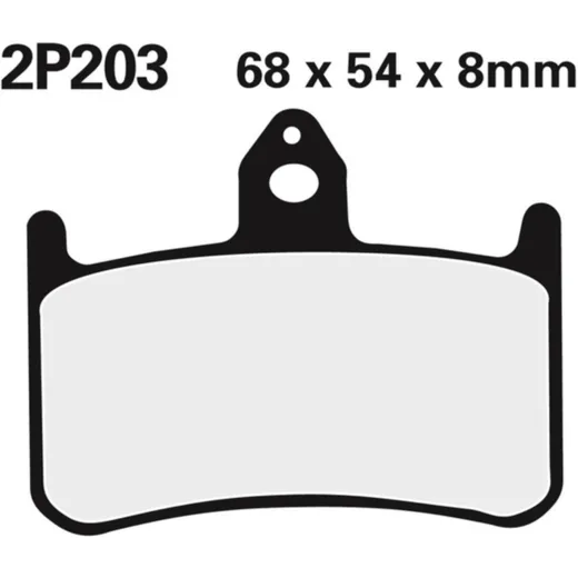 NISSIN Street /Off-Road Sintermetall Bremsbeläge - 2P-203ST für Honda CBR900RR, NR750, RVF750