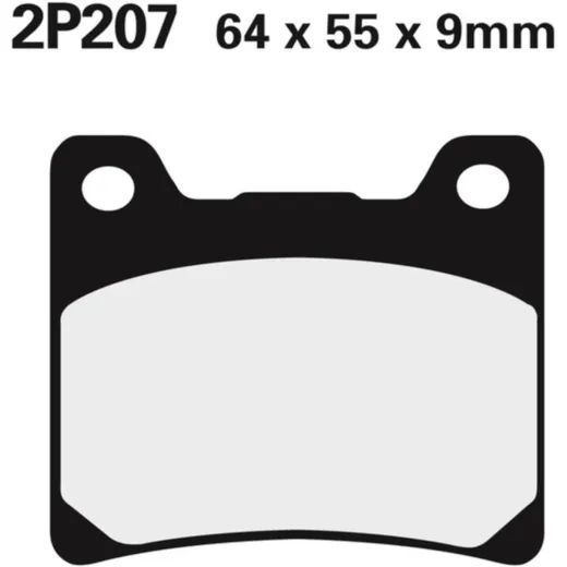 NISSIN Street Halbmetallische Bremsbeläge - 2P-207NS für Yamaha BT1100BULLDOG, FJ1100, FJ1200