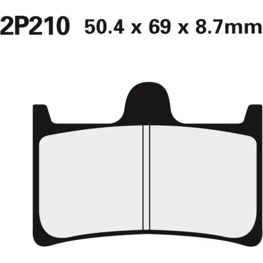 NISSIN Street Halbmetallische Bremsbeläge - 2P-210NS für Yamaha YZF1000R, YZF600, YZF-R1