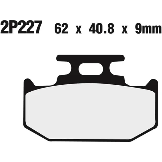 NISSIN Street /Off-Road Sintermetall Bremsbeläge - 2P-227ST für Kawasaki KX125 Yamaha DT125