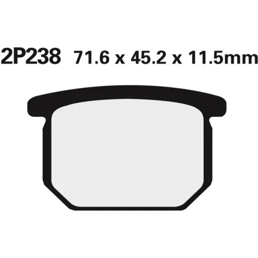 NISSIN Street Halbmetallische Bremsbeläge - 2P-238NS für Suzuki GR650, GS1100, GS500