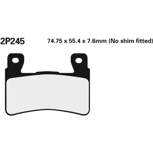 NISSIN Street /Off-Road Sintermetall Bremsbeläge - 2P-245ST für Honda CBR600F, CBR600RR, CBR900RR