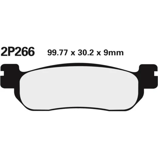 NISSIN Street Halbmetallische Bremsbeläge - 2P-266NS für Yamaha YZF-R1, YZF-R6