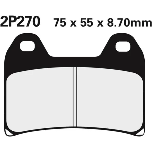 NISSIN Street Halbmetallische Bremsbeläge - 2P-270NS für Ducati, für: Moto Guzzi, KTM