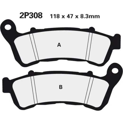 NISSIN Street /Off-Road Sintermetall Bremsbeläge - 2P-308ST für Honda CBR600F